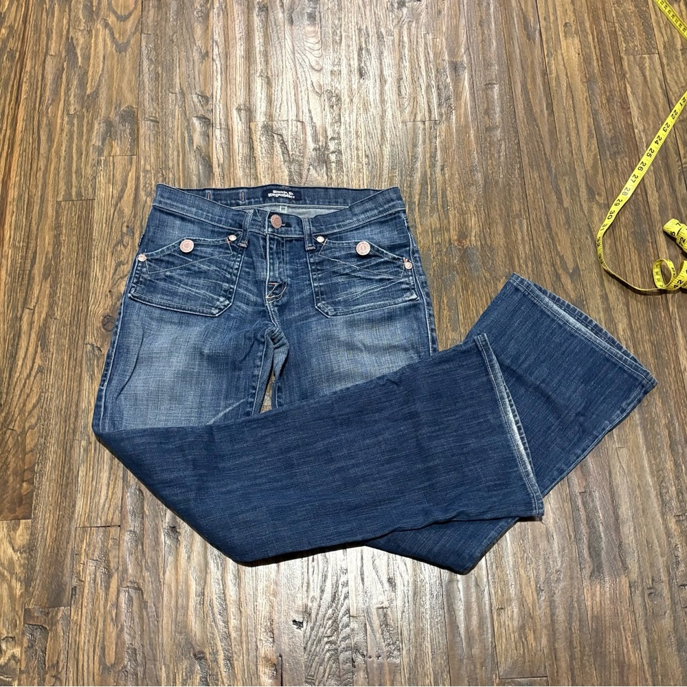 Rock & Republic Dark Blue straight -Cut Jeans